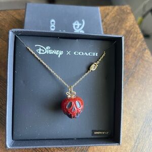 New! Coach Disney X Snow White Villains Collection Poison Apple Necklace